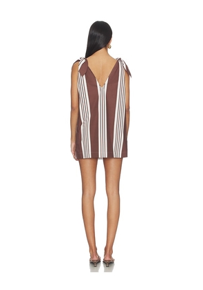 Posse Rosie Mini Dress in Brown. Size XXS. Also in M, S, XS.