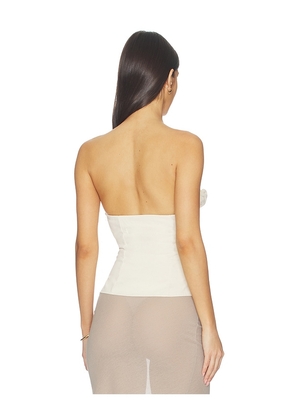 superdown Hestia Strapless Top in Ivory. Size XXS. Also in XS, S, M, L, XL.