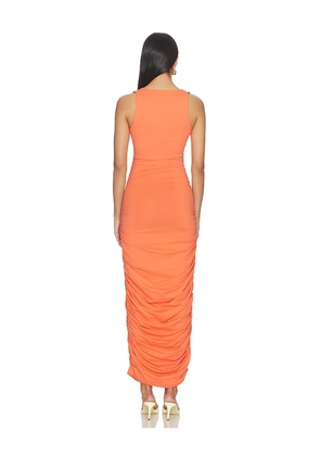 Susana Monaco Square Wire Gathered Tank Dress in Peach. Size XS. Also in S.
