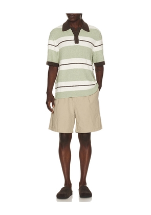 SAMSOE SAMSOE Sapedro Polo in Green,White. Size S. Also in L.