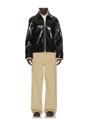 Sunflower Short Leather Jacket in Black. Size 46. Also in 48, 50, 52, 54.
