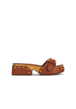 Zimmermann Alight Mule Sandal in Brown. Size 36. Also in 37, 38, 40.