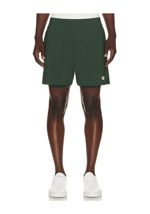 Wilson Set Point Short 5 Lined in Olive. Size S. Also in M, L, XL/1X.