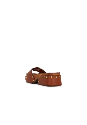 Zimmermann Alight Mule Sandal in Brown. Size 36. Also in 37, 38, 40.