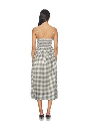 Vince Tie Smocked Cami Dress in Grey. Size XXS. Also in S, M, L.