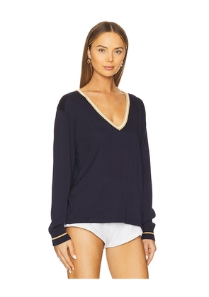 THE UPSIDE Greenwich Lena Sweatshirt in Navy. Size M. Also in L.