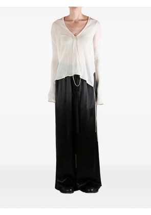 Ann Demeulemeester Tiu V-neck sweater - White
