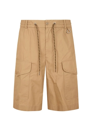 Moncler logo-patch cargo shorts - Neutrals