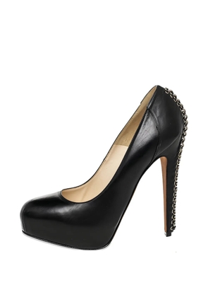 Brian Atwood chain-detail platform pumps - Black