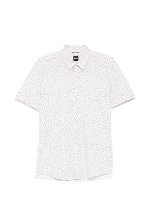 BOSS floral-print short-sleeve shirt - White