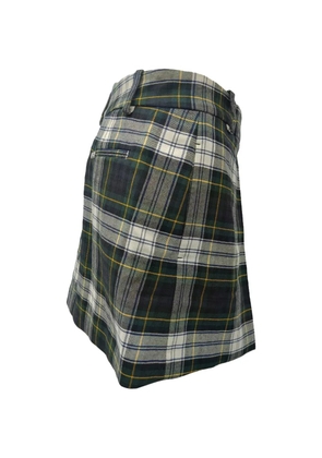 Alexander McQueen Pre-Owned McQ plaid mini skirt - Green