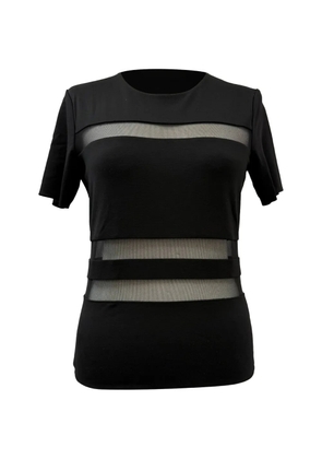 Pre-Owned Alexander Wang mesh-accent T-shirt - Black