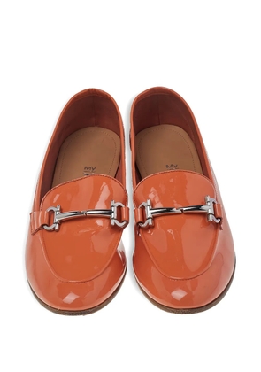 Ferragamo Pre-Owned Gancio Bit loafers - Orange