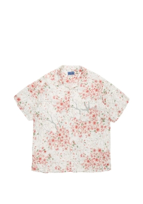 Blue Blue Japan Sakura-Kaza floral-print shirt - White