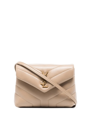 Saint Laurent Loulou leather shoulder bag - Neutrals