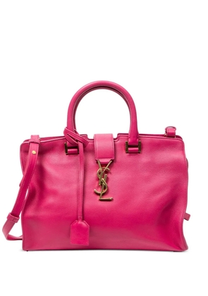 Saint Laurent Pre-Owned small Cabas Cassandre-plaque tote bag - Pink