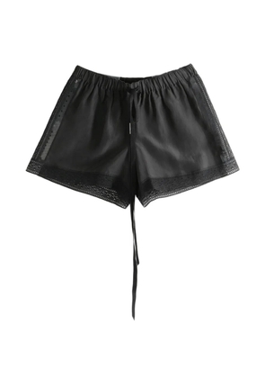 Ann Demeulemeester Ante Boxer lace-trim drawstring shorts - Black