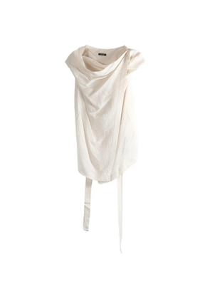 Ann Demeulemeester Macy draped wrap-style top - Neutrals