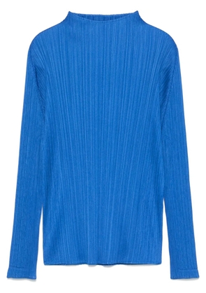 Pleats Please Issey Miyake plissé top - Blue
