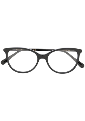 Gucci Eyewear cat eye frame glasses - Black