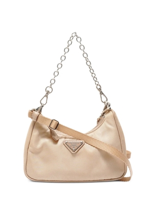 Prada Pre-Owned 2016-2023 chain-link shoulder bag - Neutrals