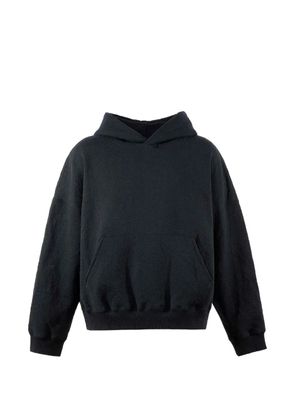 Monokemade floral-lace hoodie - Black
