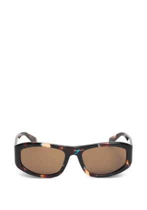 Stüssy Landon rectangle-frame sunglasses - Brown