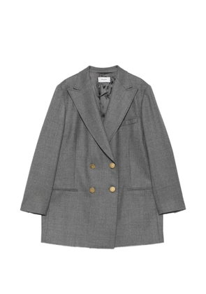 SAULINA Agata double-breasted peak-lapels blazer - Grey