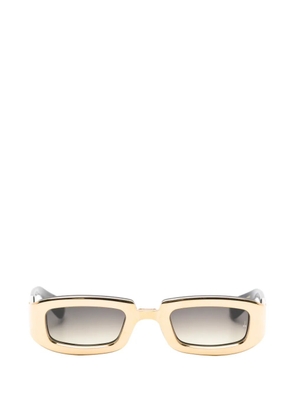 Jacques Marie Mage Ryder rectangle-frame sunglasses - Gold