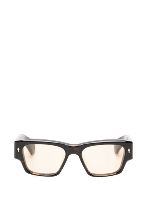 Jacques Marie Mage Zimmermann rectangle-frame sunglasses - Brown