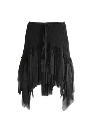 Ann Demeulemeester Bete ruffled asymmetric skirt - Black