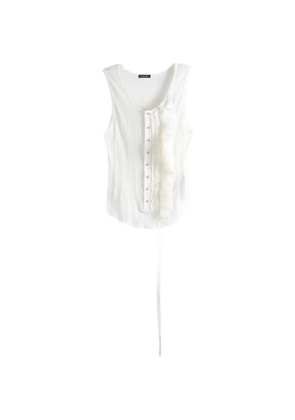Ann Demeulemeester Rase Serafino ruffled tank top - White