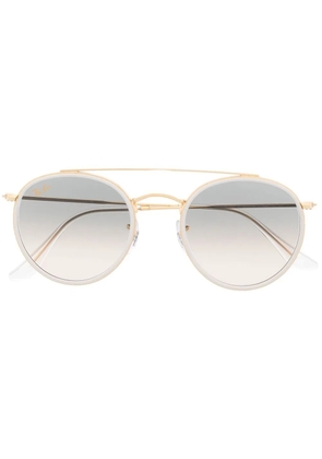 Ray-Ban RB3647N double-bridge round-frame sunglasses - Gold