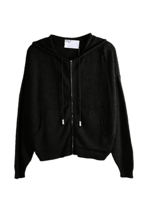 PALY HOLLYWOOD distressed zip-up hoodie - Black