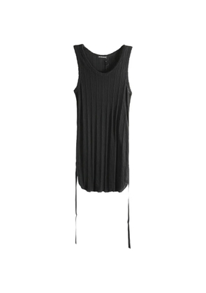 Ann Demeulemeester Mara ribbed side-tie tank top - Black