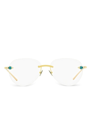 Pomellato Eyewear oval-shape glasses - Gold