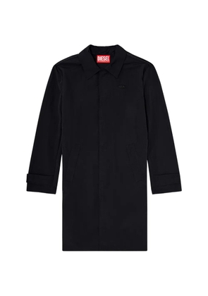 Diesel crinkled trench coat - Black