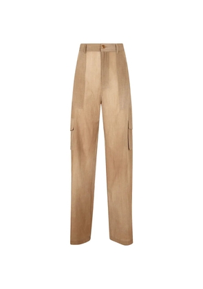 Ermanno Scervino sheer-panel cargo pants - Brown