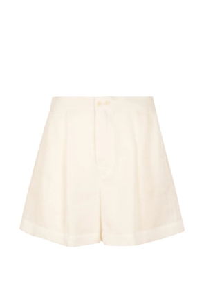 Ermanno Scervino pleated mesh-panel shorts - Neutrals