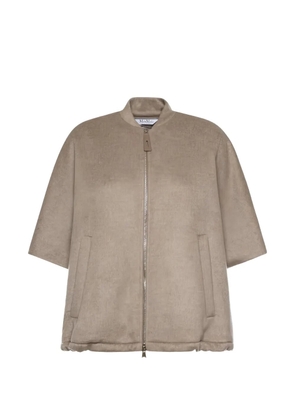 Weekend Max Mara short-sleeves zip-up jacket - Neutrals
