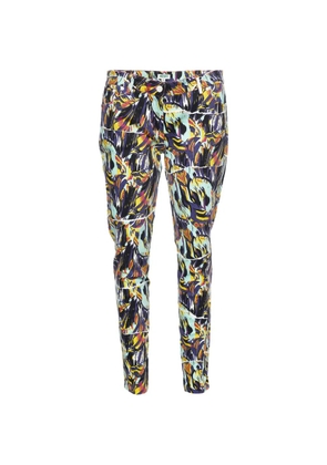 Kenzo Pre-Owned printed tapered jeans - Blue