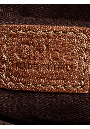 Chloé Pre-Owned braided leather shoulder bag - Brown