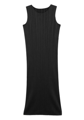 Pleats Please Issey Miyake plissé maxi dress - Black