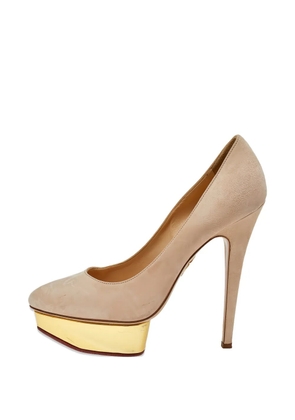 Charlotte Olympia Dolly platform pumps - Neutrals