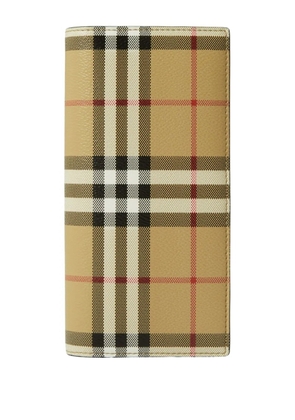Burberry check continental wallet - Neutrals