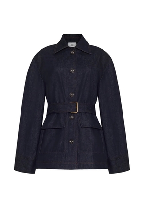 Adam Lippes Brixson belted denim jacket - Blue