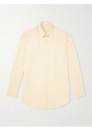 Anderson & Sheppard - Linen Shirt - Men - Yellow - XS