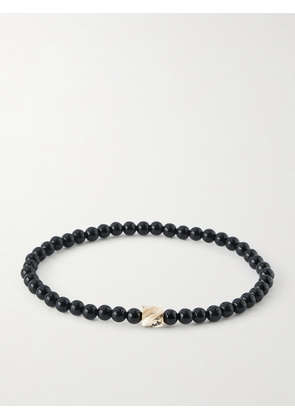 Luis Morais - 14-Karat Gold Ruby and Sapphire Bracelet - Men - Black