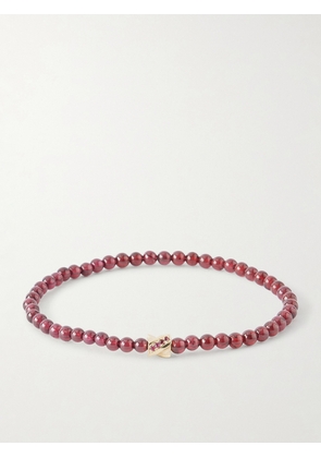Luis Morais - 14-Karat Gold Ruby and Sapphire Bracelet - Men - Red