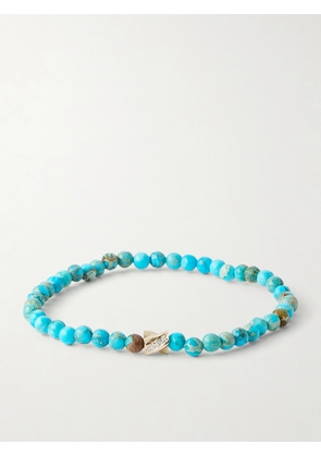 Luis Morais - 14-Karat Gold Ruby and Sapphire Bracelet - Men - Blue